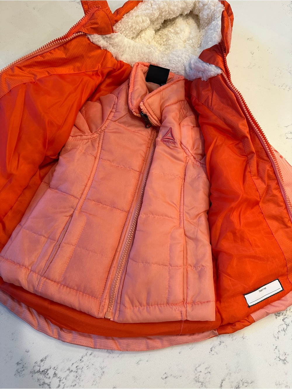 NWT Reebok Children’s Winter 2 in 1 Jacket size 2T - Picture 6 of 12